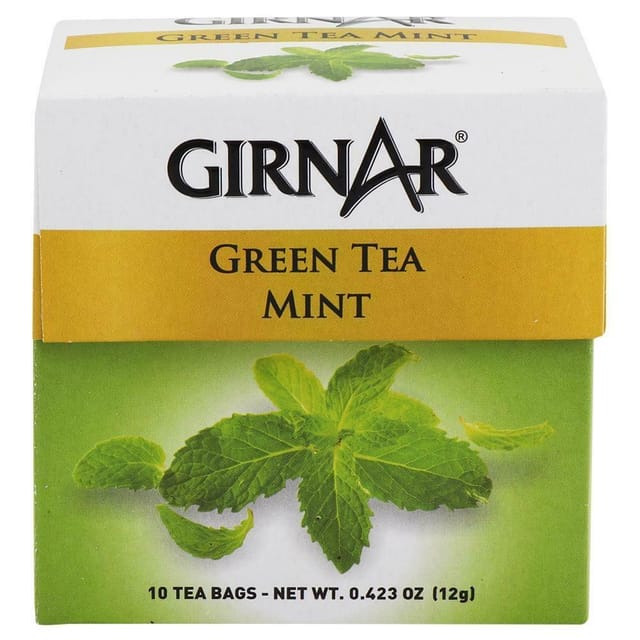 Girnar Green Tea With Mint (10 Teabags)