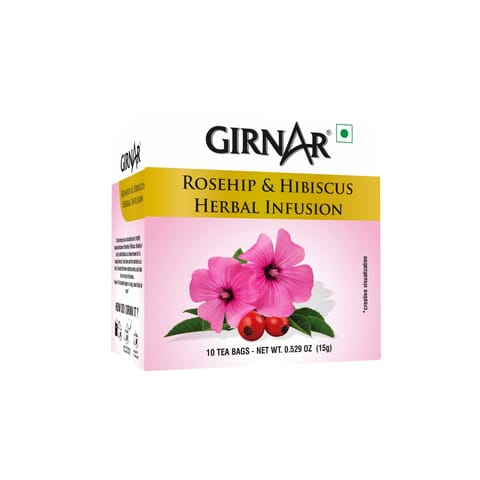 Girnar Rosehip & Hibiscus Infusion (10 Teabags)