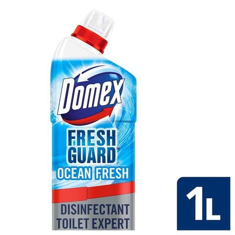 Domex Fresh Guard Ocean Fresh Disinfectant Toilet Cleaner 1L