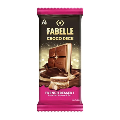 Fabelle Choco Deck French Dessert Chocolate Bar 56g