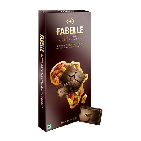 Fabelle Divine Dark 84% with Ghana Cocoa 100gm