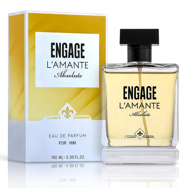 Engage L'Amante Absolute Eau De Parfum, Perfume For Men, 100Ml , Spicy, Long Lasting & Premium , Skin Friendly