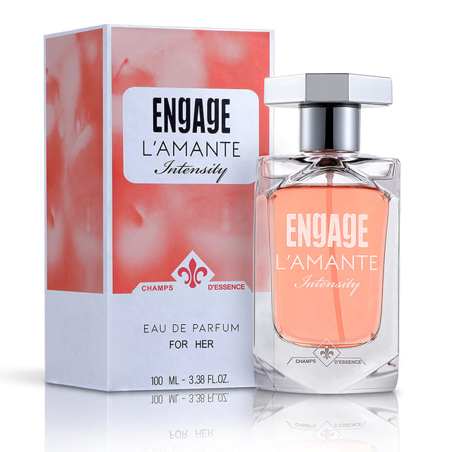 Engage L'Amante Intensity Eau De Parfum, Perfume For Women, 100Ml ,Woody, Long Lasting & Premium , Skin Friendly