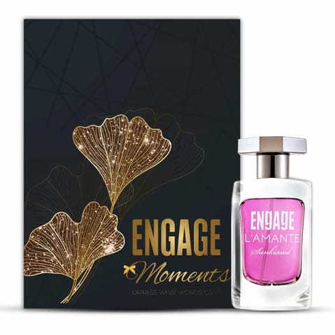 Engage L'Amante Moments Perfume Gift Box For Women, Floral And Fruity, Perfect For Gifting, Long Lasting And Premium, 100 Ml