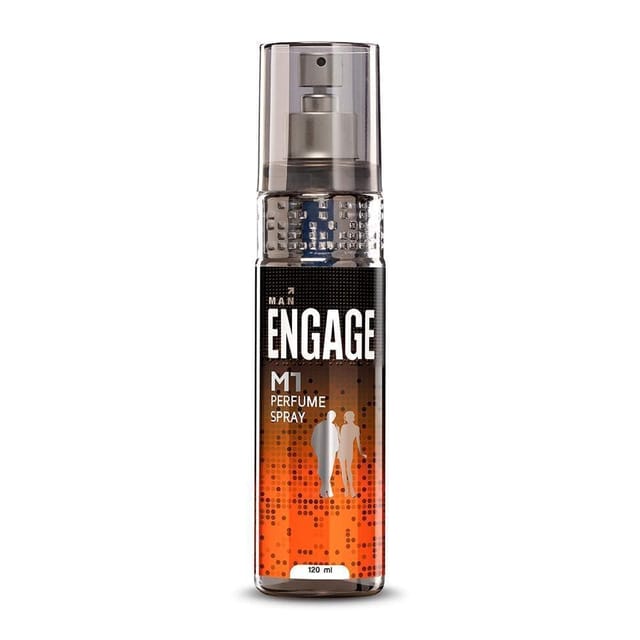Engage M1 Perfume Spray For Men, 120Ml, Citrus & Woody, Skin Friendly