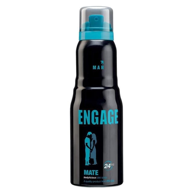 Engage Mate Deodorant For Men, 150 Ml, Citrus & Fresh, Skin Friendly