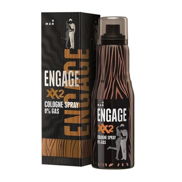Engage Xx2 Cologne Spray - No Gas Perfume For Men, Spicy And Citrus , Skin Friendly, 135Ml