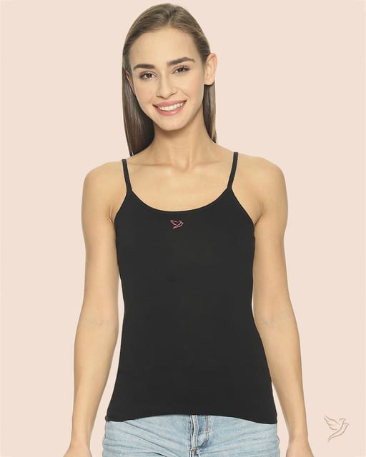 Women Cami with Adjuster -  Carbon-Black
