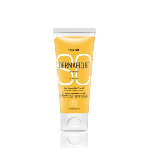 Dermafique Sun Defense Gel Creme Sunscreen with SPF 30 Tube pack, 50Gm