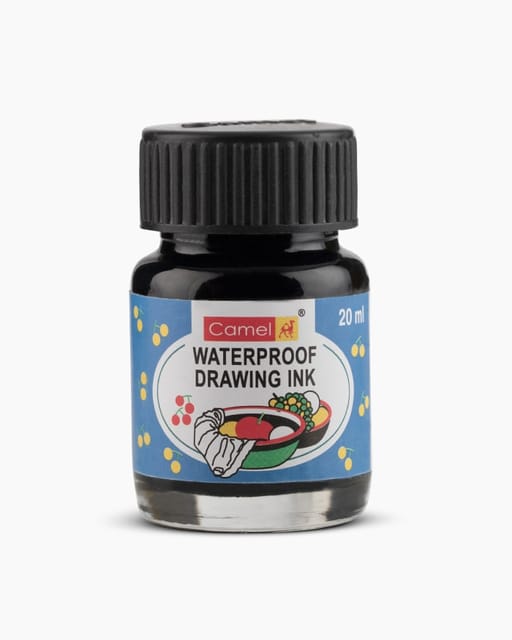 Camel Coloured Drawing Inks Individual Bottle Of Cobalt Blue Hue In 20 Ml