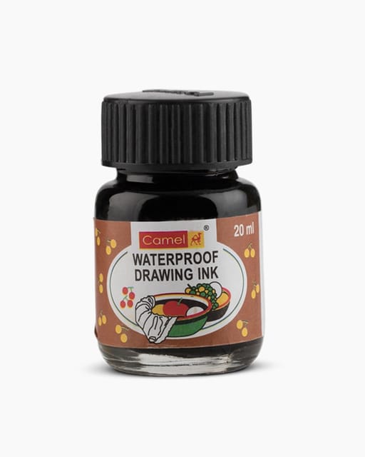 Camel Coloured Drawing Inks Individual Bottle Of Burnt Sienna In 20 Ml