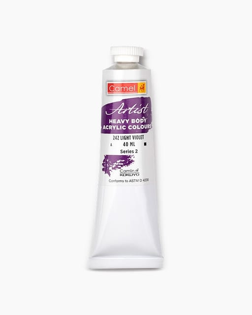 Camel Artist Heavy Body Acrylic Colours
Individual Tube Of Light Violet In 40 Ml