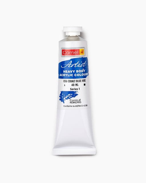 Camel Artist Heavy Body Acrylic Colours
Individual Tube Of Cobalt Blue Hue In 40 Ml