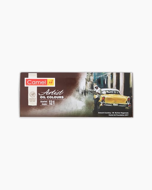 Camel 
Artist 
Oil 
Colours 
Assorted 
Pack 
Of 
12 
Shades 
In 
20 
Ml