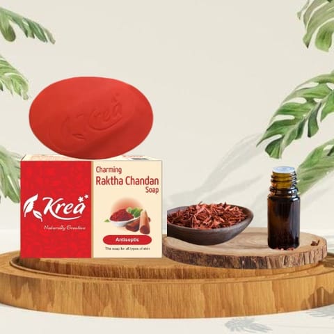 Krea Charming Raktha Chandan Soap 30G  (Pack of 5)