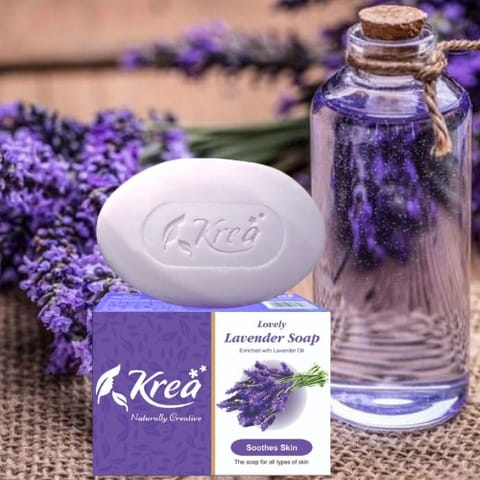 Krea Lovely Lavender Soap 100G (Pack of 2)