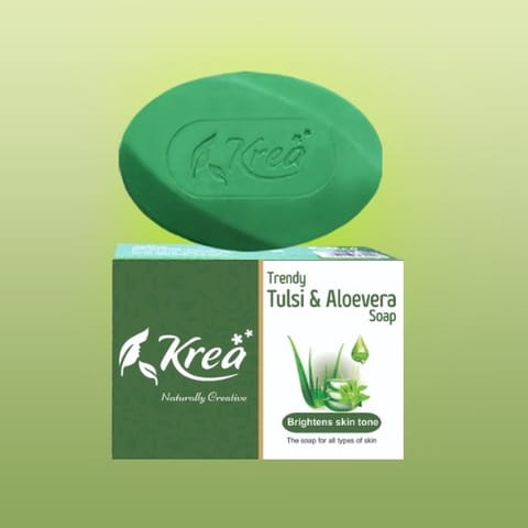 Krea Trendy Tulsi & Aloevera Soap 100G  (Pack of 2)