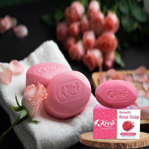 Krea Romantic Rose Soap 100G  (Pack of 2)