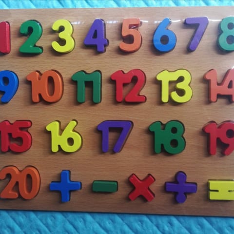 3D Number Board 1-20
