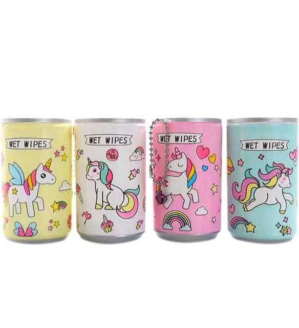 Unicorn Wet Tissue Wipes Tin