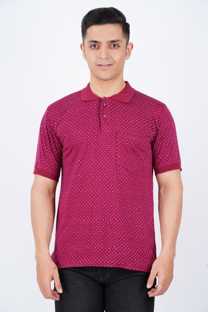 Maroon Polo T shirt