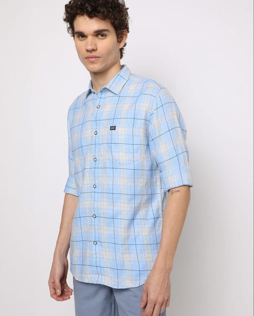 ᴛʜᴇ ɪɴᴅɪᴀɴ ɢᴀʀᴀɢᴇ & ᴄᴏ Men's Casual Checked Shirt