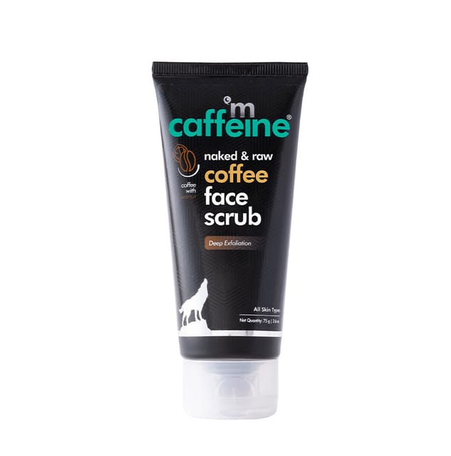 Coffee Face Scrub with Walnut for Tan & Blackheads Removal - 75 g - Natural & Vegan