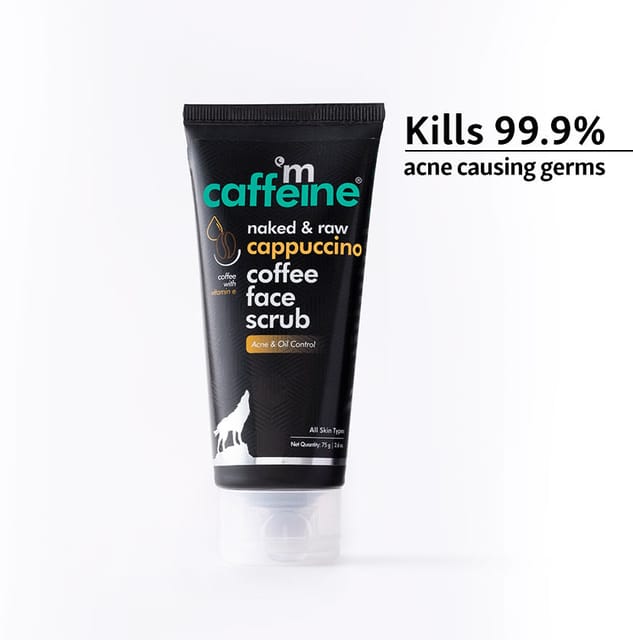 Cappuccino Coffee Face Scrub with Vitamin E - Cinnamon - 75ml