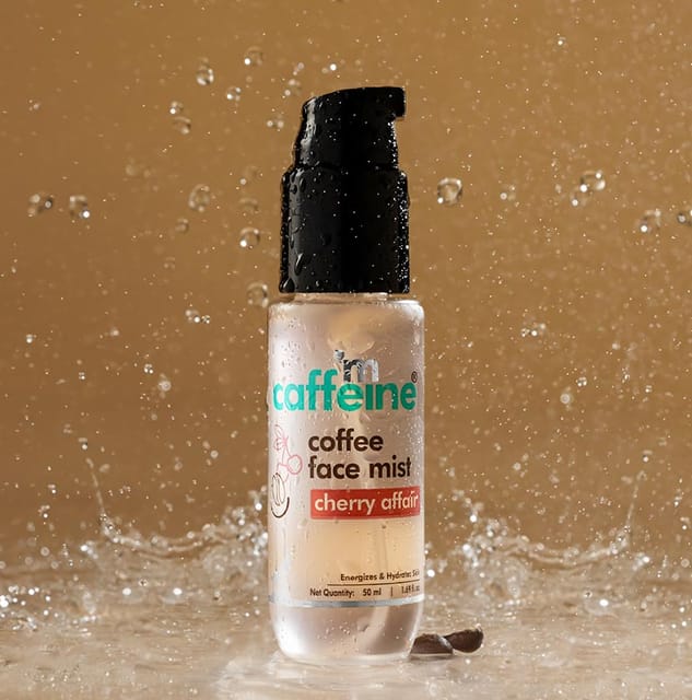 Cherry Affair Energizing Coffee Face Mist with Hyaluronic Acid for Instant Glow & Hydration - 50 ml