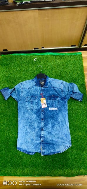 Men's Full Sleeve Cotton Shirt With 2 Pockets