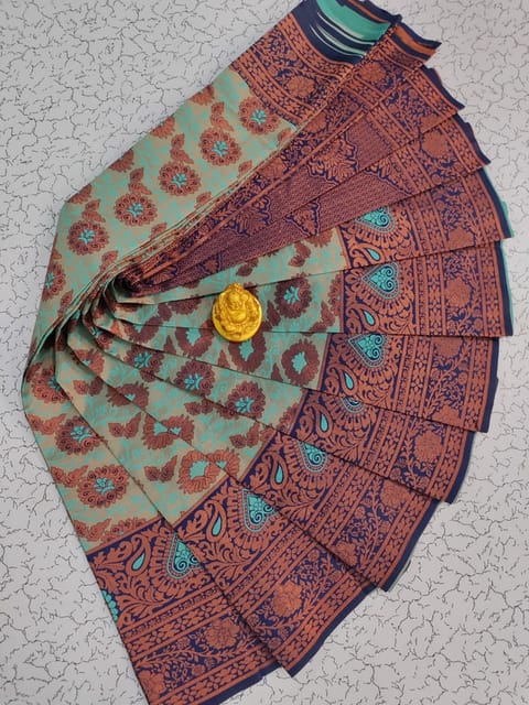 Samuthrika/Vasthrakala Style Bridal Silk Sarees