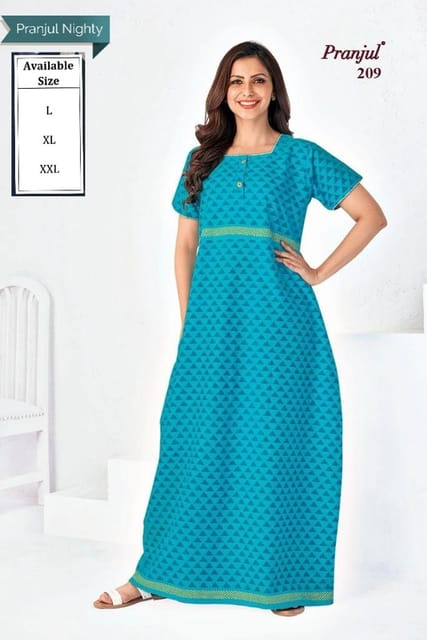 Pranjul Pure Cotton Nighties For Women