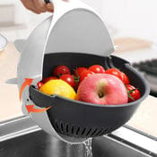 2187 Wet Basket  Kitchen Vegetable Fruit Cutter With Drain Basket