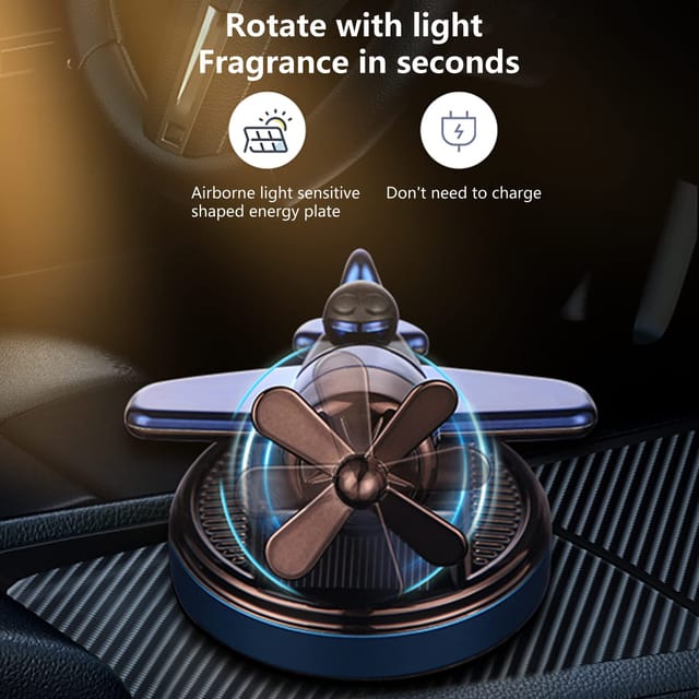 Fighter Plane Car Sloar Aroma(Multicolor)