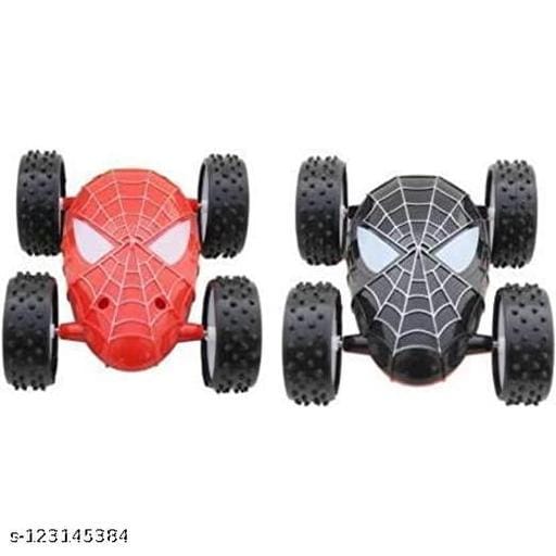 Ddb82 Double Sided Stunt Spider Man Pull Up Car