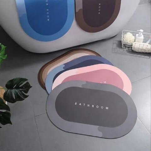 Super Absorbent Bathroom Mat (Multi Design)