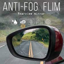 Waterproof Oblong Rearview Side Mirror Protective Film For Cars And Bike