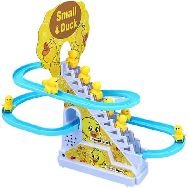 Ddb104 Small Duck Climbing Ducklings Cartoon Race Track Set Little Lovely Slide