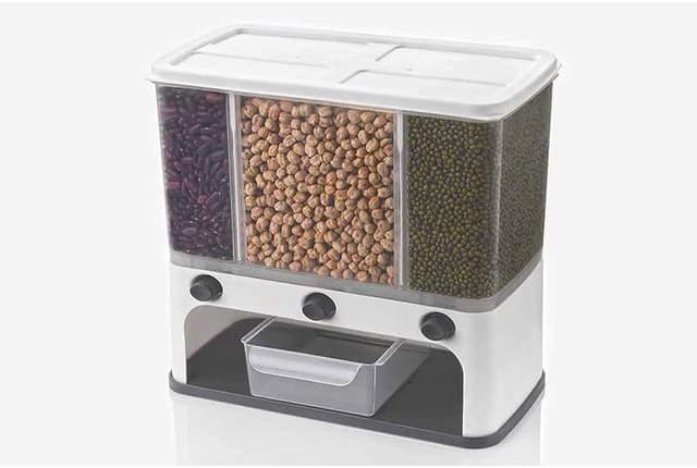 3 Grid Wall Mounted Dry Food Dispenser