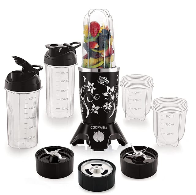 Cookwell Bullet 500 Juicer Mixer Grinder (5 Jars)(1 Year Warranty )