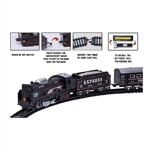 Ddb76 Black Train Battery Operated Toy