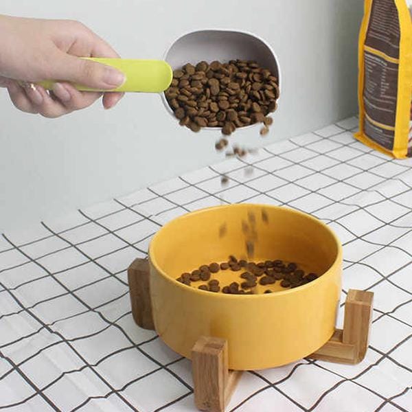 2557 Handle Clip Function Design Abs Food-Grade Materials Pet Food Shovel