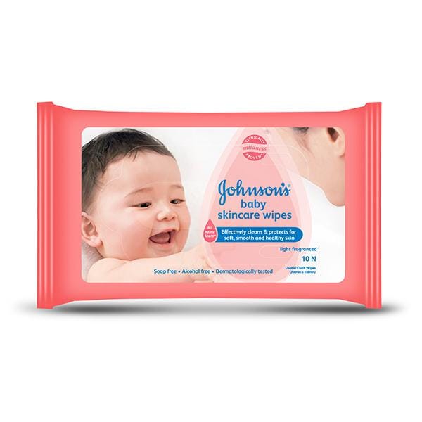 Johnsons Baby Skin Care Wipes 10N