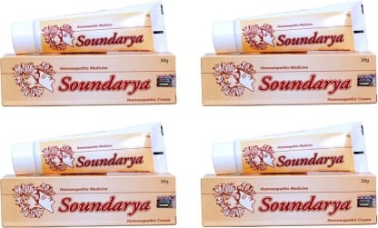 Bangalore Bio-Plasgens Soundarya Homeopathic Complexion Cream(Pack Of 4) (120 G)