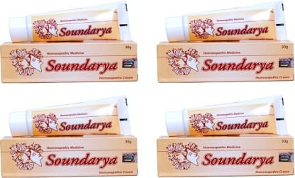 Bangalore Bio-Plasgens Soundarya Homeopathic Complexion Cream(Pack Of 4) (120 G)