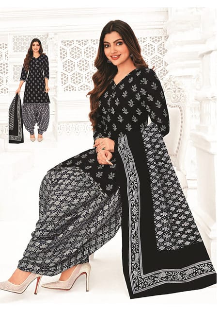 Pranjul 100% Cotton Printed Patiyala Ready Made Stitched Salwar Suits