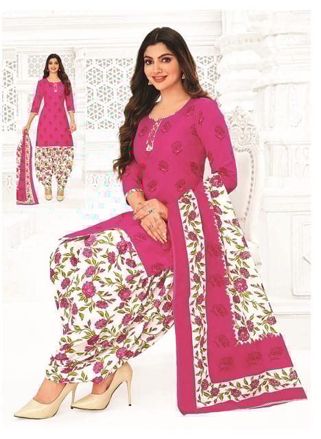 Pranjul 100% Cotton Printed Patiyala Ready Made Stitched Salwar Suits