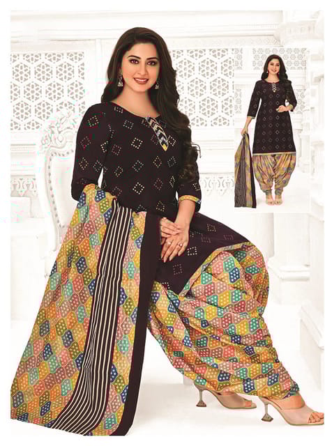Pranjul 100% Cotton Printed Patiyala Ready Made Stitched Salwar Suits
