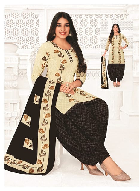 Pranjul 100% Cotton Printed Patiyala Ready Made Stitched Salwar Suits