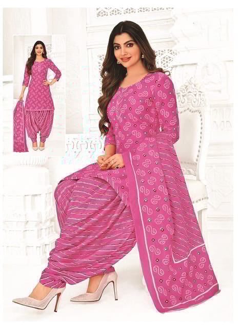 Pranjul 100% Cotton Printed Patiyala Ready Made Stitched Salwar Suits